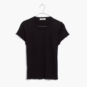 Madewell XS Black Baby tee.